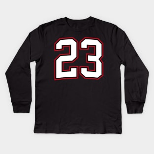 Number Twenty Three 23 Kids Long Sleeve T-Shirt